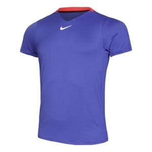 NIKE COURT Dri-fit ADV Tennis Shirt DD8317-430 Lapis Purple, Size Medium